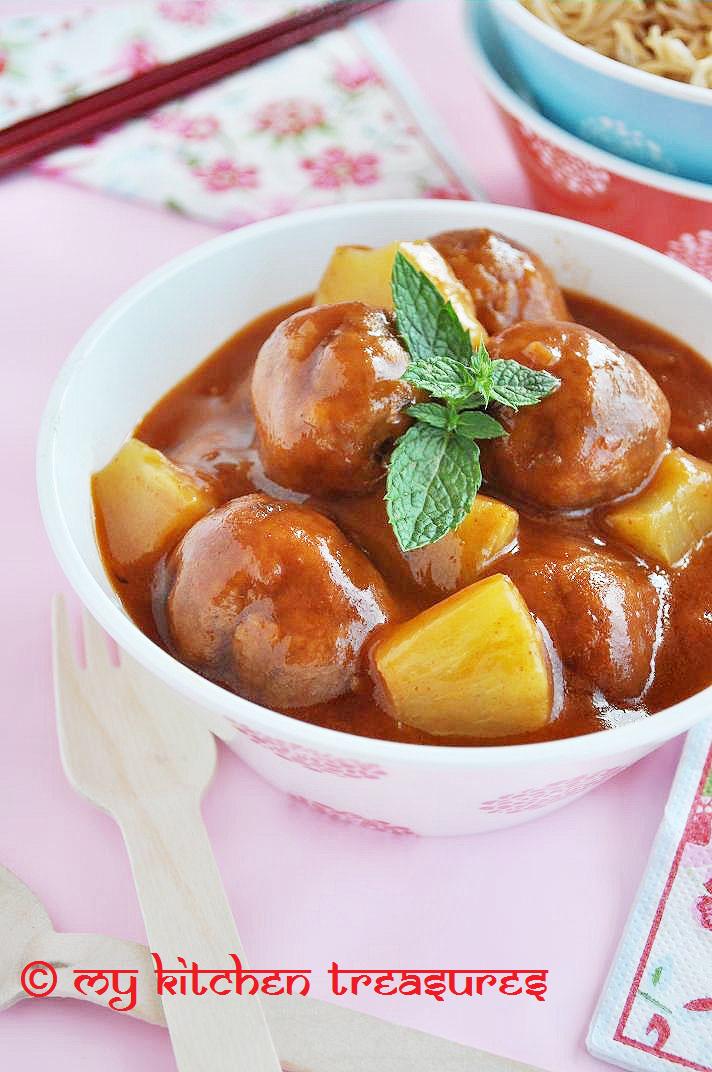 My Kitchen Treasures Chicken balls in Sweet and Sour Sauce