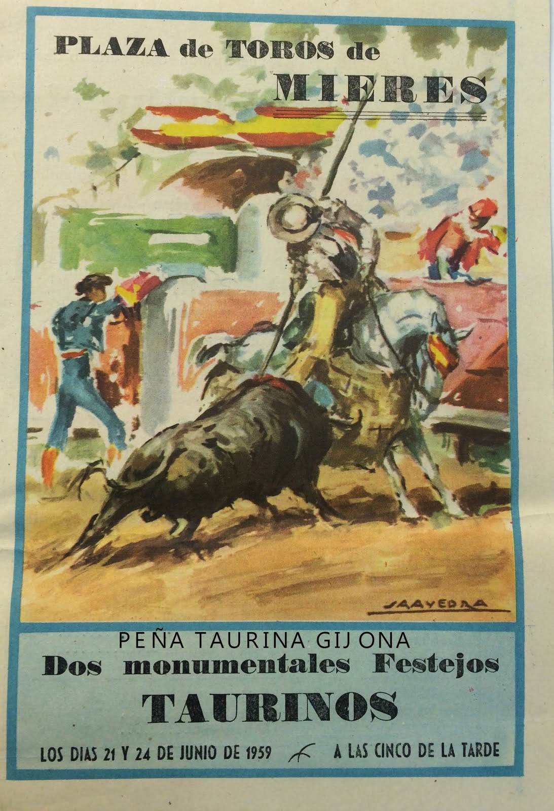 MIERES TOROS PROGRAMA DE MANO