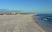 The Gulf Beach, looking east (shellislandbeacheast)