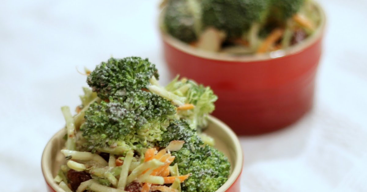 Brunch N' Cupcakes {Broccoli Salad with Lemon Honey Yogurt Dressing}