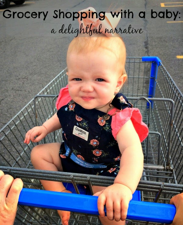 A lil ol' Peach Grocery shopping with a baby A delightful narrative