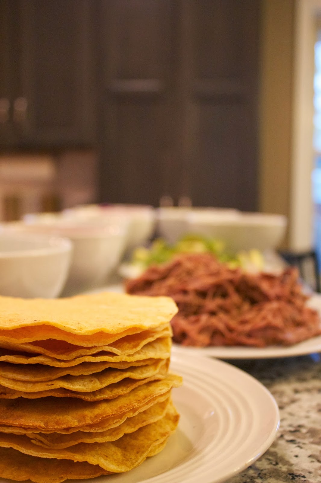Thyme In Our Kitchen Flank Steak Tostadas with Cilantro Yogurt Sauce