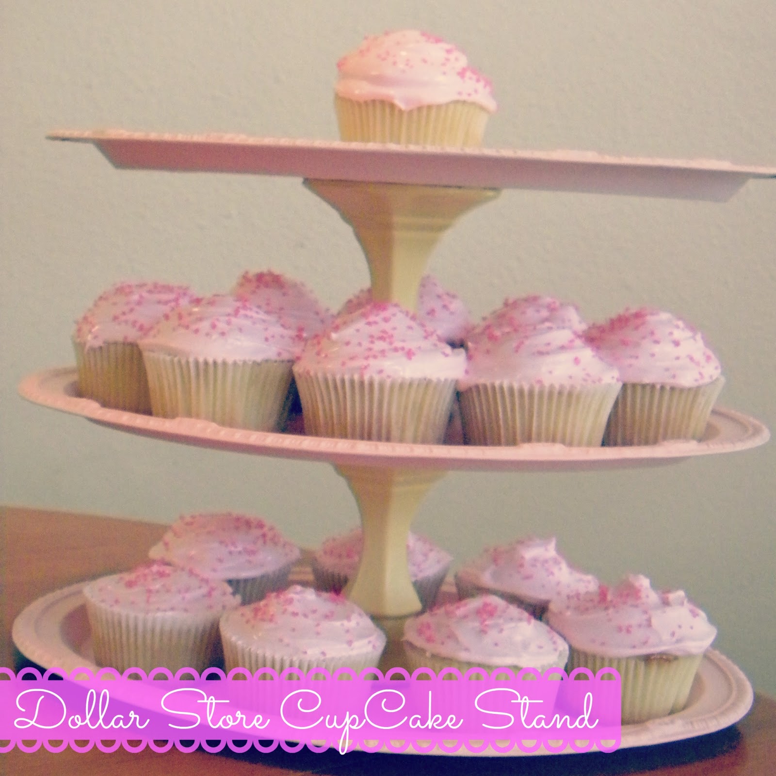 Hot Mama In The City DIY Dollar Store Cupcake Stand
