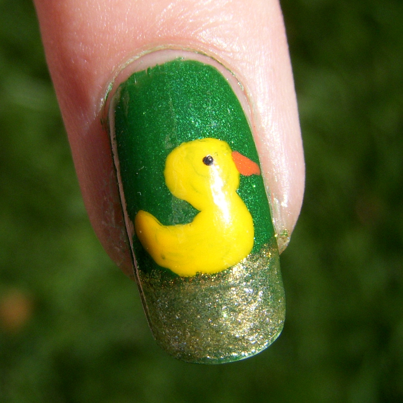 Quixii's Nails: 09/18/12 - Go Oregon Ducks! Nails