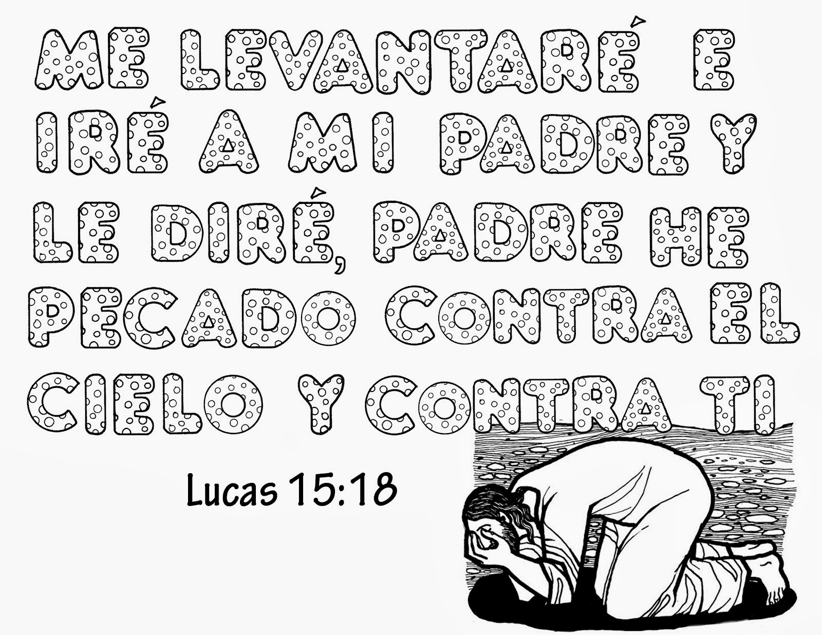 Textos Biblicos para colorear Dibujos Cristianos Para Colorear