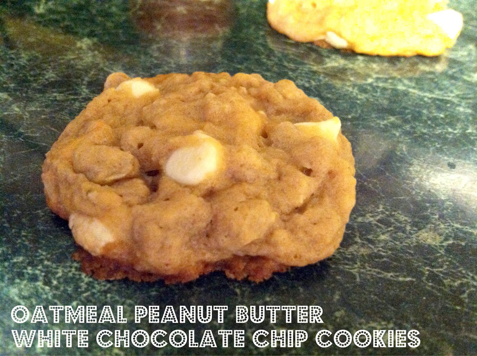 For the Love of Cookies Peanut Butter Oatmeal White Chocolate Chip Cookies