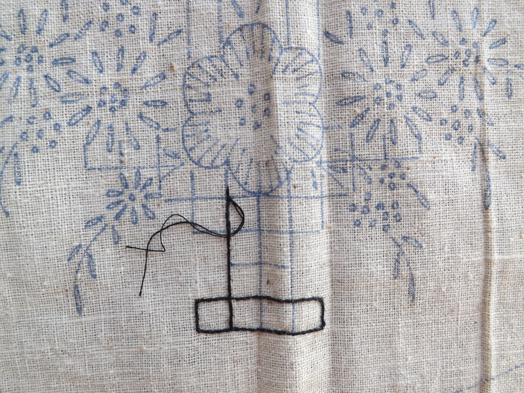 Yesteryear Embroideries Unembroidered linens, lying underneath and in