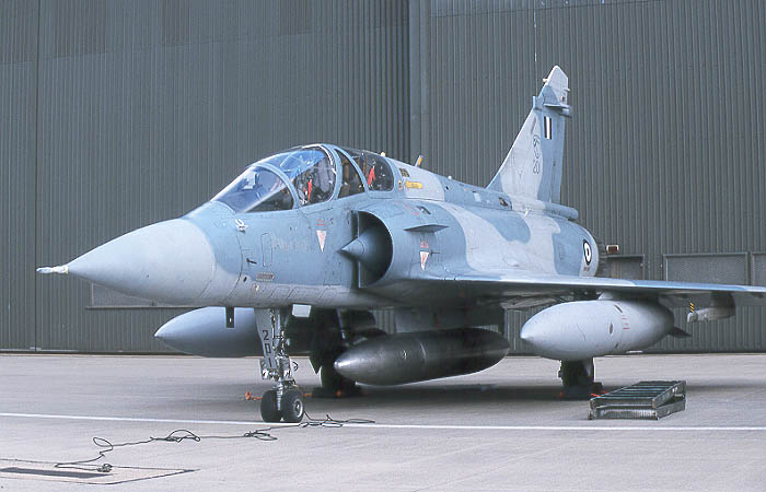 Mirage 2000BG fighter jet of the Hellenic Air Force has crashed into the 