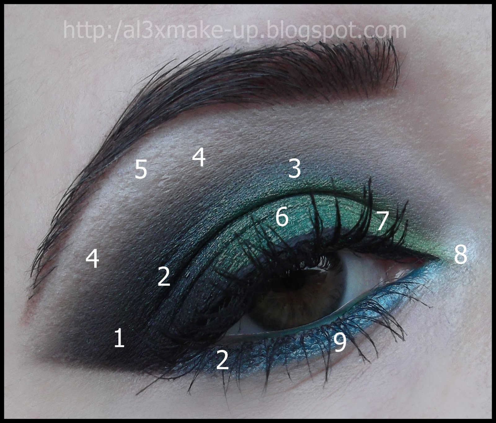 MakeupForever Green Alex Makeup