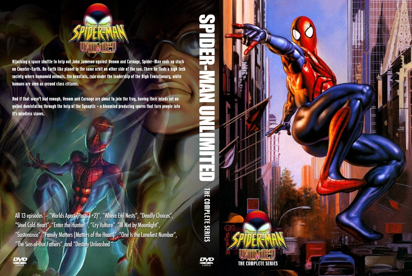 Dvd Homem Aranha Ação Sem Limites Série Completa Dublado