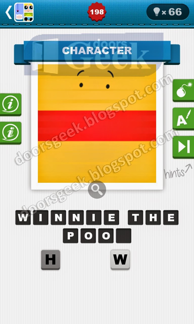 Cartoon Quiz Level 198 (bubble quiz games) Doors Geek