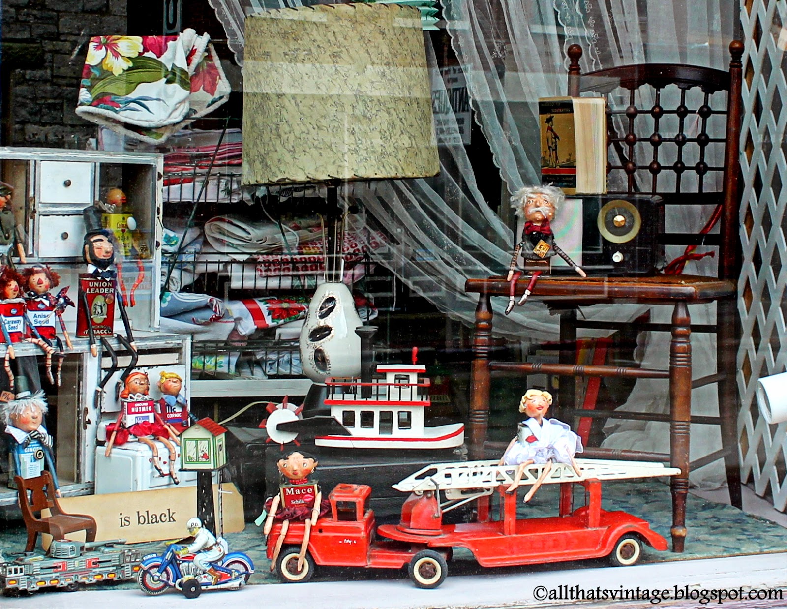 All That's Vintage Storefront Window DisplaysSpring