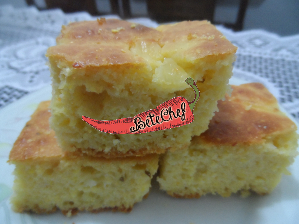 Imagem Bolo de Milharina e Queijo Minas