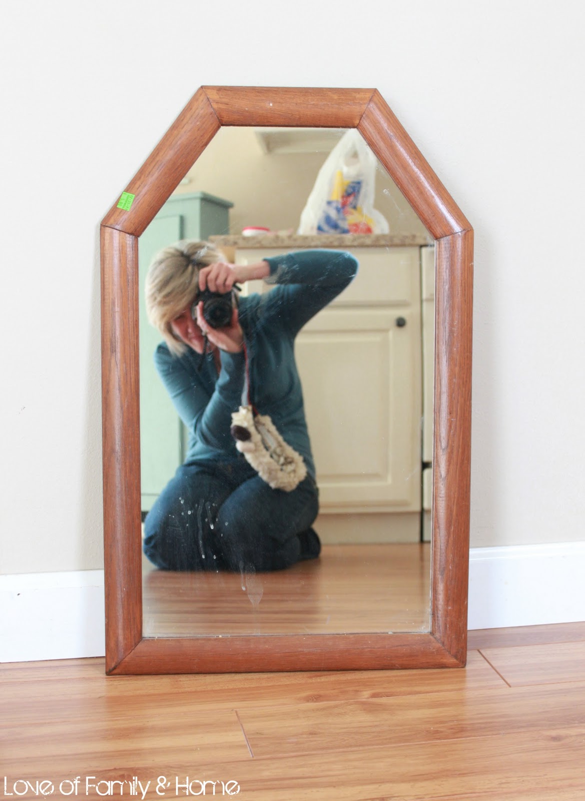 Goodwill Mirror turned Chalkboard... Love of Family & Home