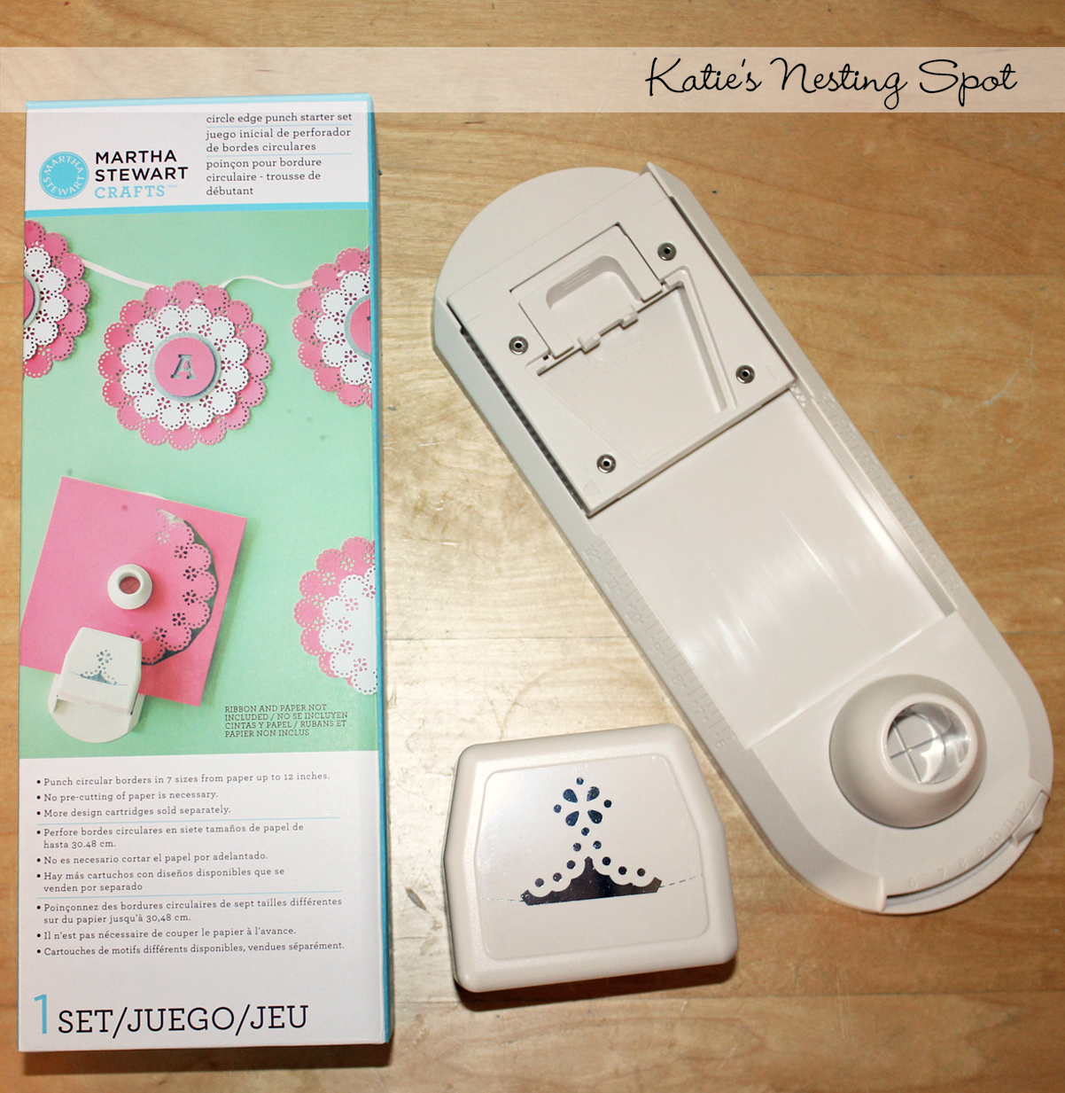 Katie's Nesting Spot Martha Stewart Crafts Circle Edge Punch Starter Kit Review, with Coupon Code