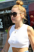 Saturday, 26 January 2013 (miley cyrus looking white trash hot braless white crop top cutoffjeans flannel shirt images)