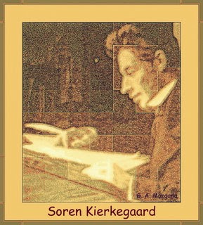 Soren Kierkegaard, nato a Copenhagen nel 1813 - deceduto a Copenhagen nel 1855.