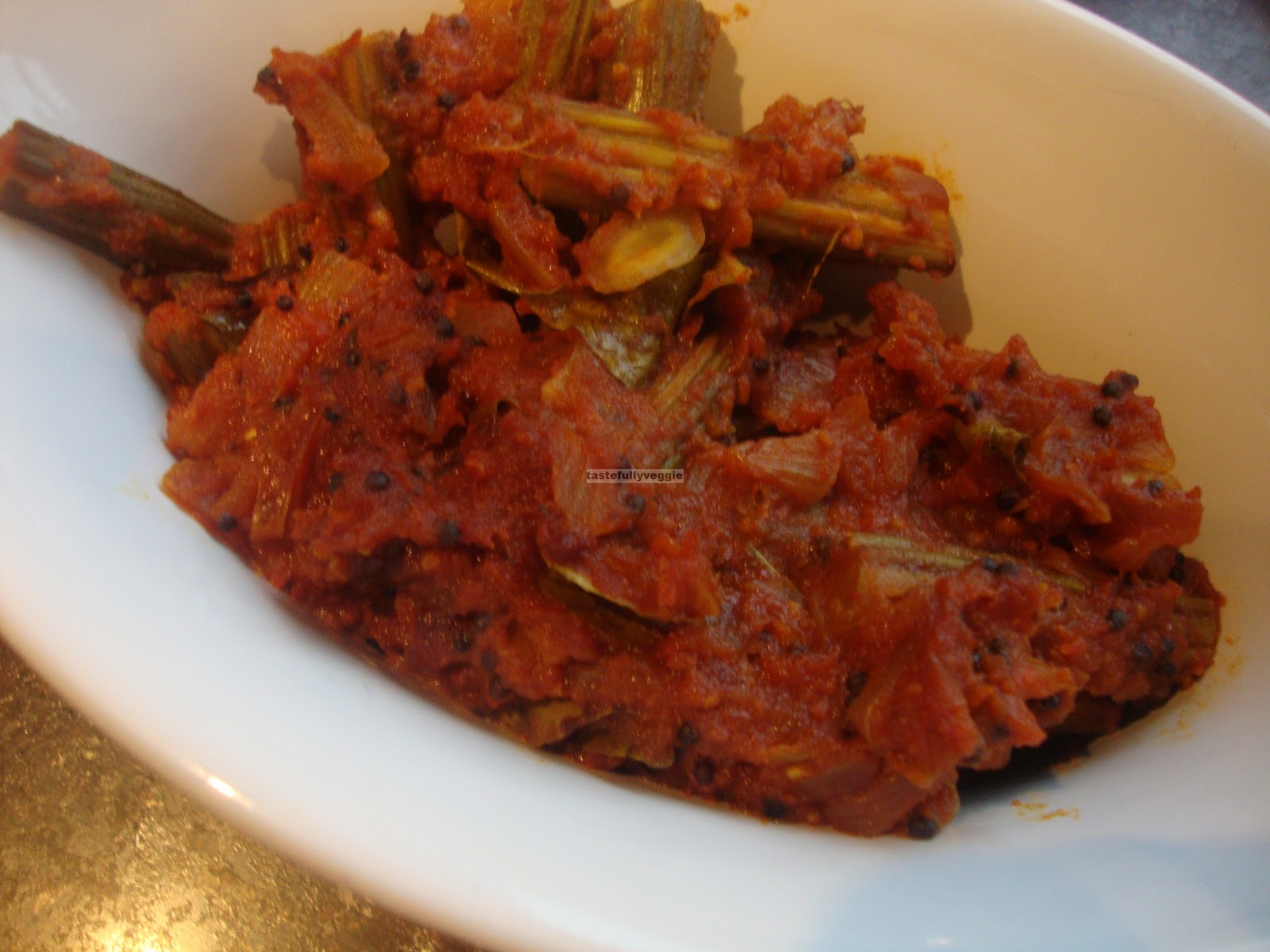 Tastefully Veggie Drumstick Chops (Murungakai Chops)