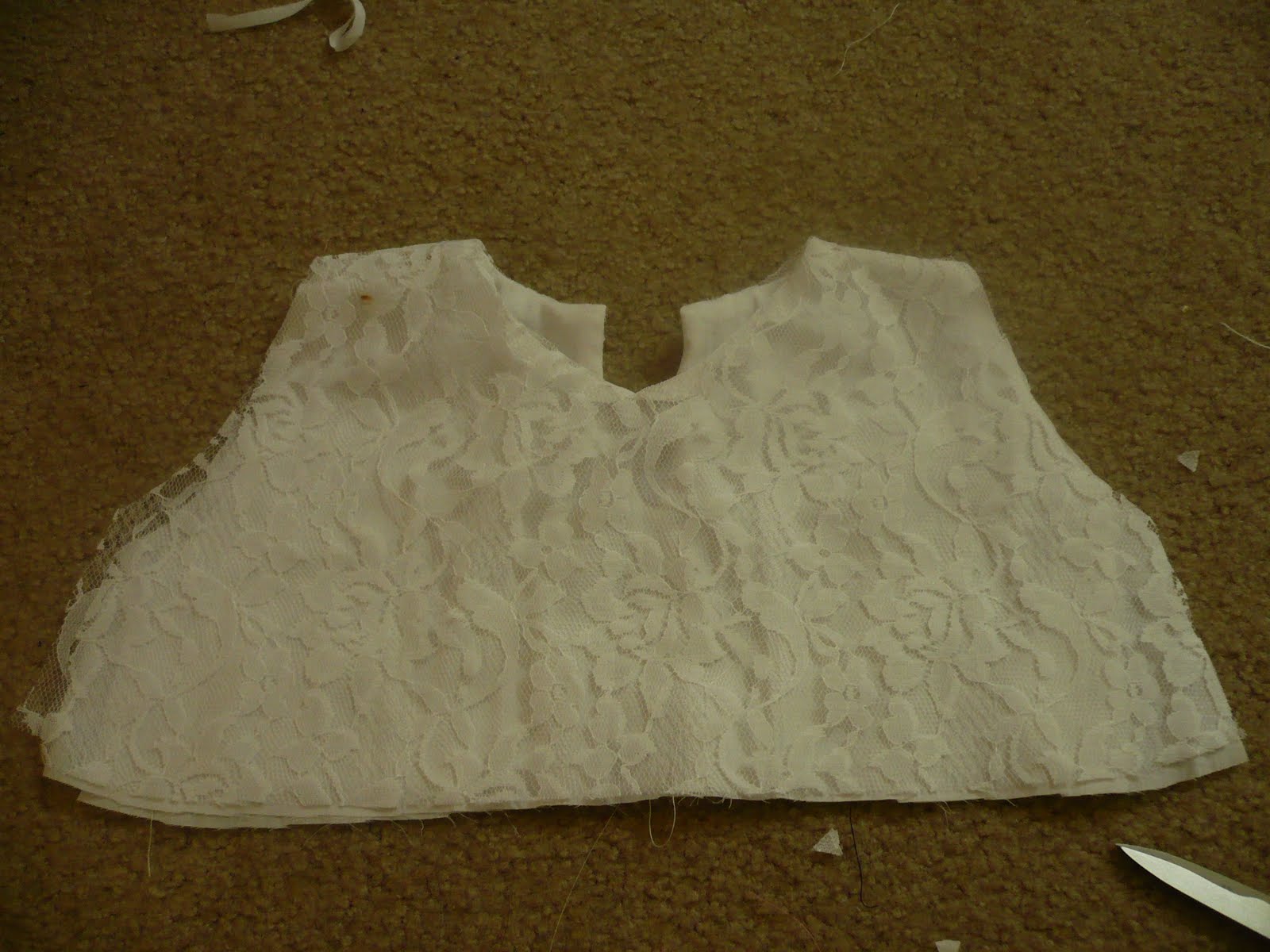 It is looking like a lined bodice now.