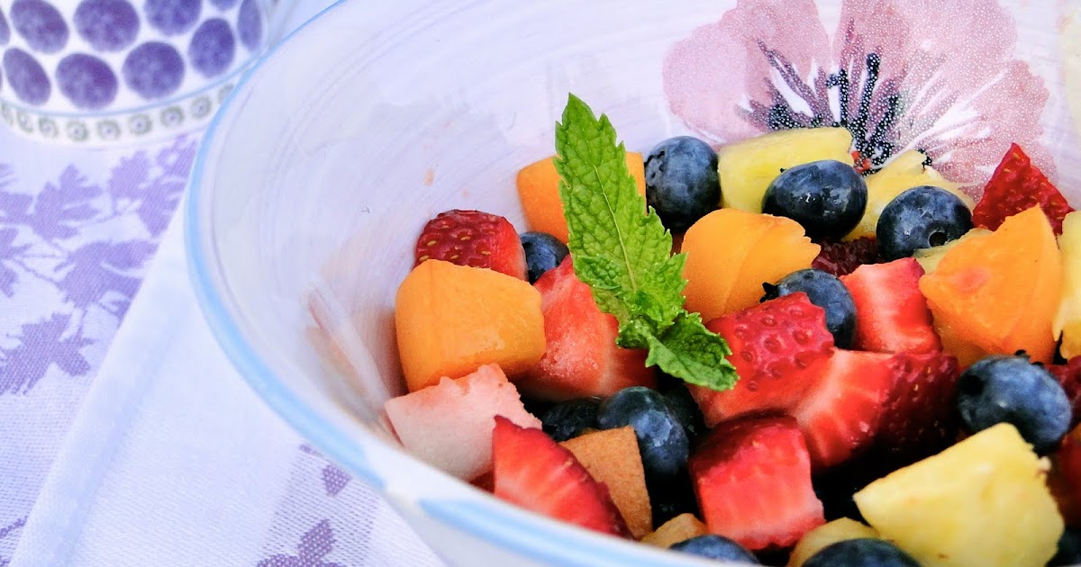 pictures pups and pies Fruit Salad with Agave Ginger Syrup