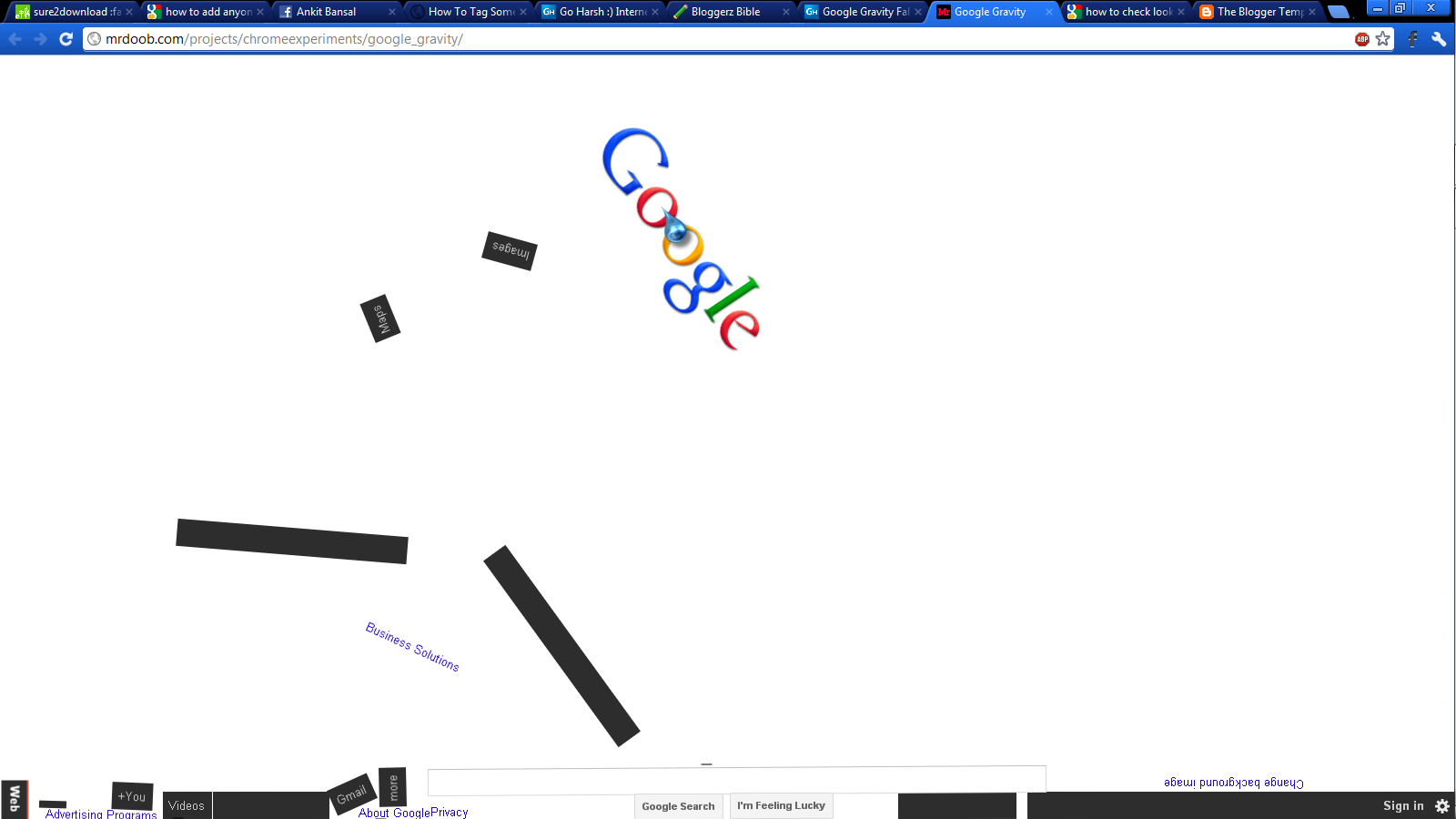 no gravity google trick no gravity google trick