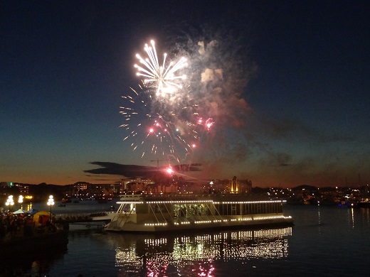 Victoria harbor fireworks