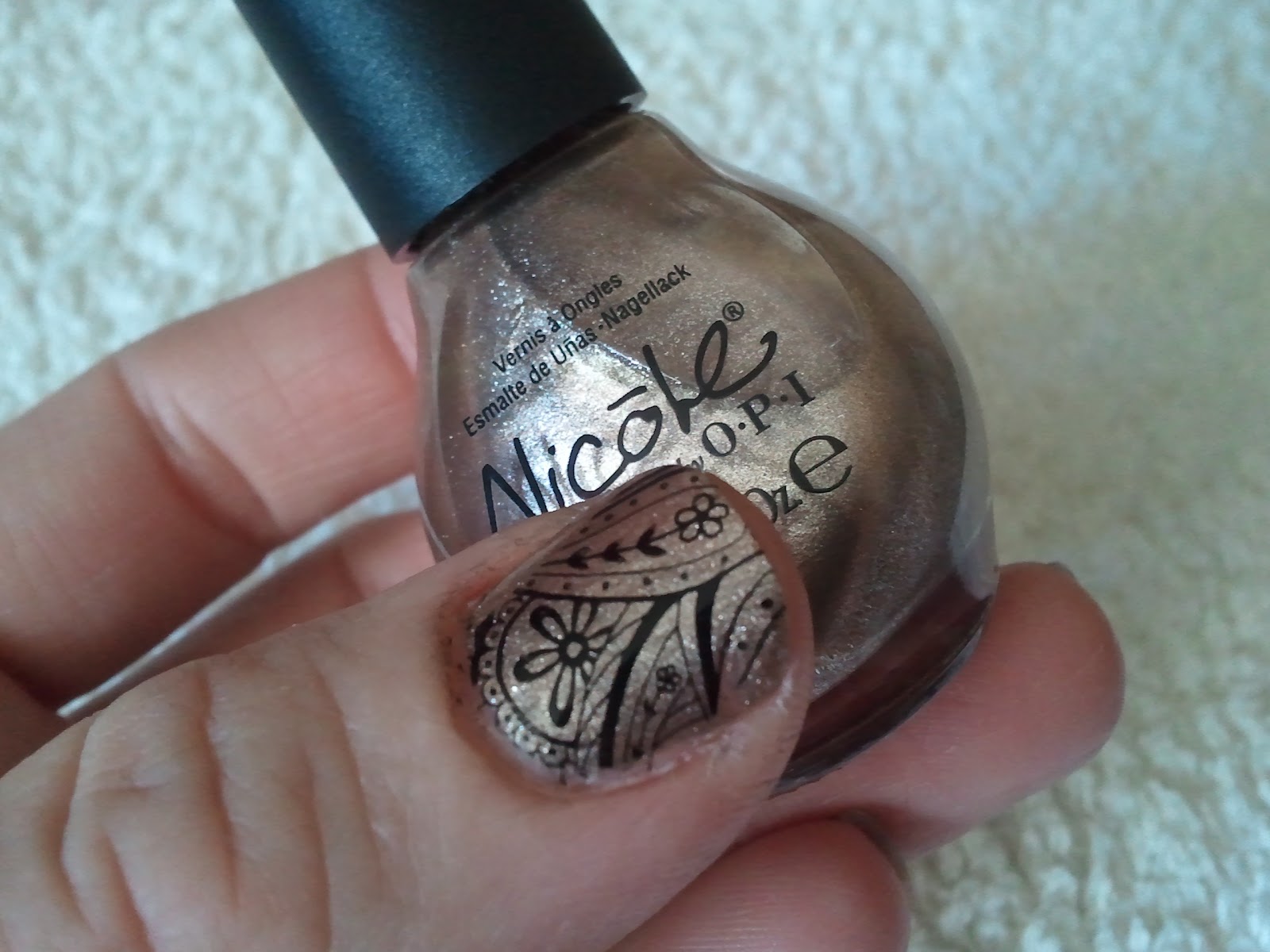 Kelly's Nail Blog Nicole By OPI... The Next CEO First Nail Stamping!