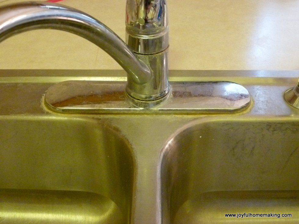 Vinegar as a Mineral Deposit Sink Cleanser Joyful Homemaking