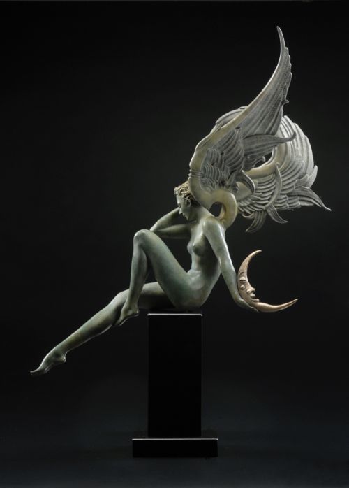 Michael Parkes pinturas litografias esculturas sensuais renascentistas vintage