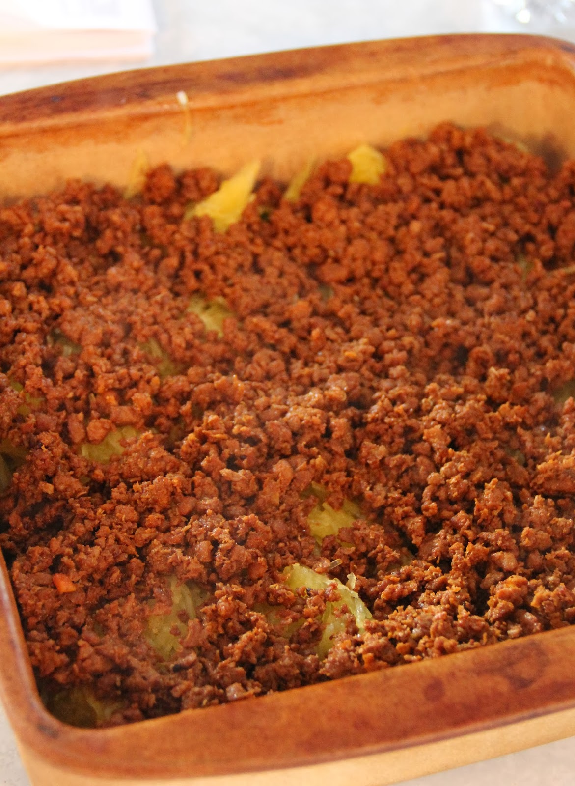 Jo and Sue Spaghetti Squash Quinoa "Ground Beef" Casserole (vegan)