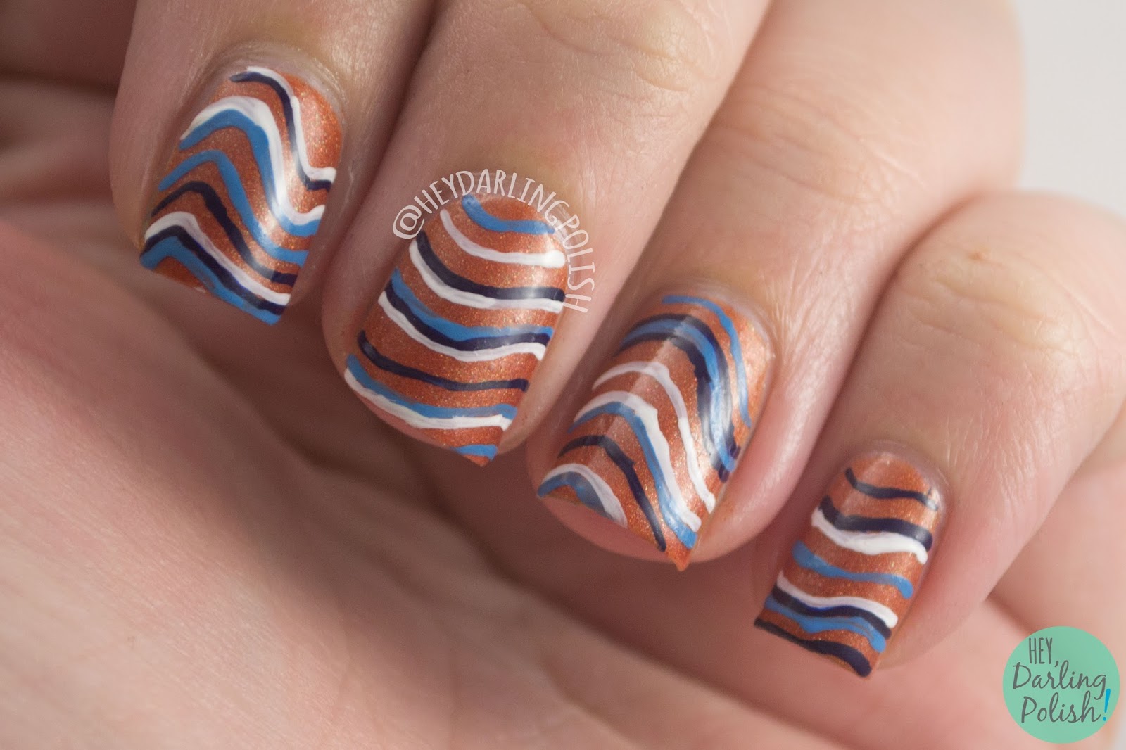 Hey, Darling Polish! The Nail Challenge Collaborative Stripes Week 2