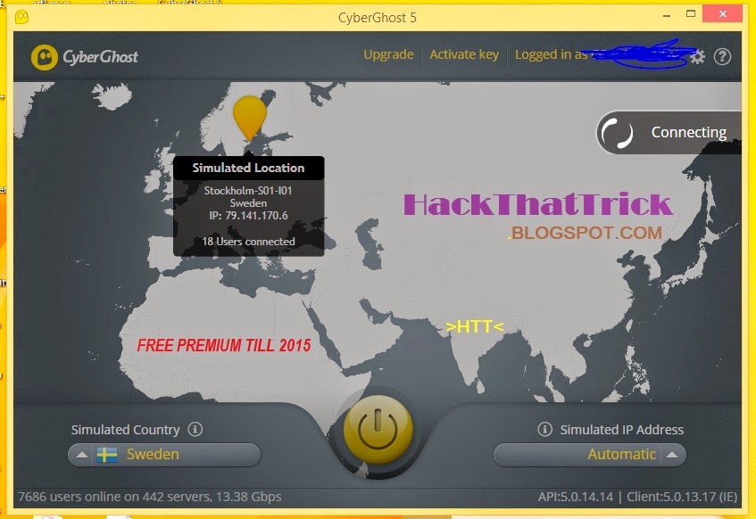 cyberghost activation key 2014 free