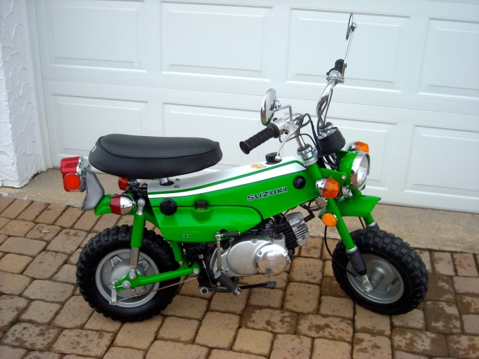 MotoVelha Suzuki Trailhopper mt50J A Concorrente da Honda Monkey