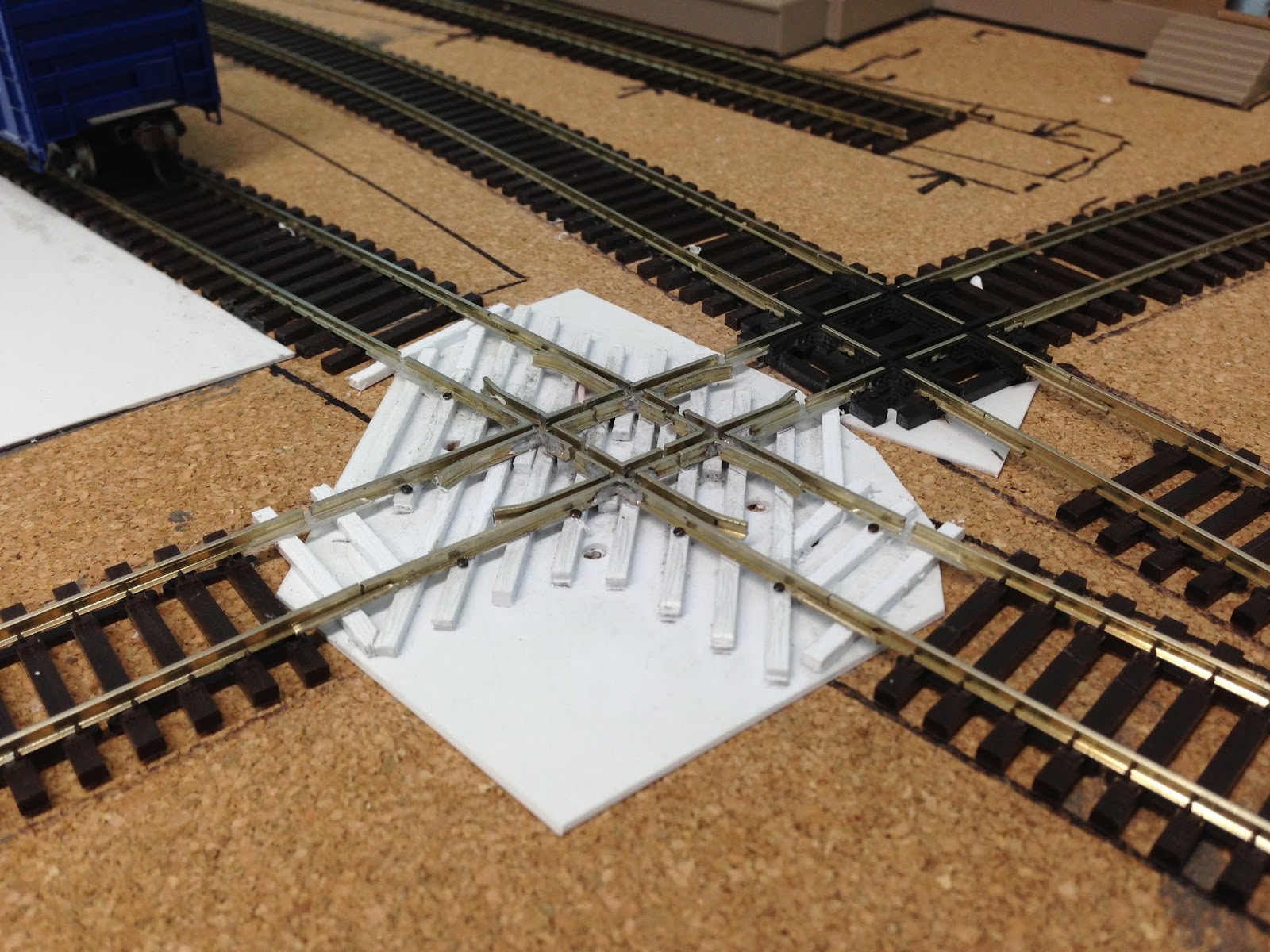 JL&T Railroad Scratch built crossing completed, and ready for