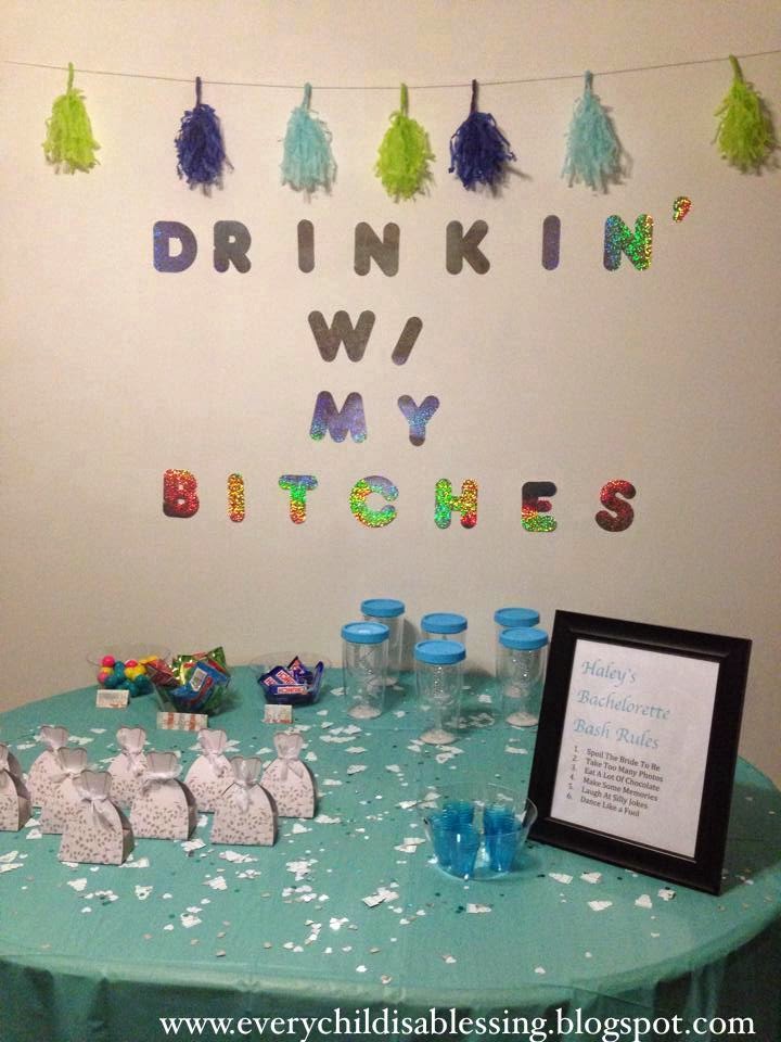 crafty mama diy bachelorette ideas something blue every child