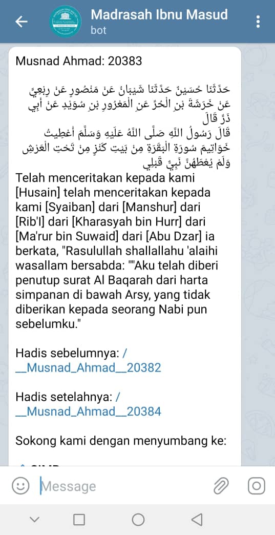 APLIKASI MUDAH CARI HADIS MIM