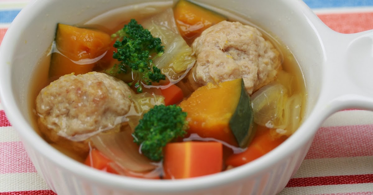 保育園給食スチコン研究室 冬野菜のスープ煮