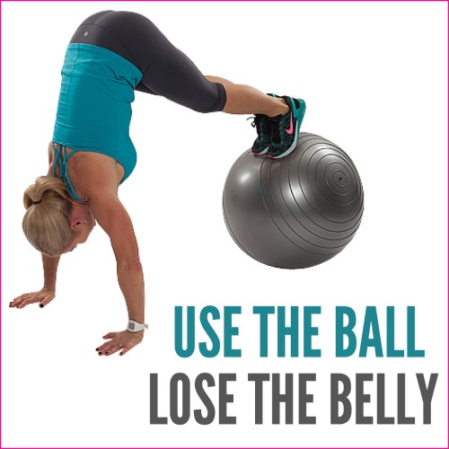 Use The Ball, Lose The Belly Core Workout tricksfitness