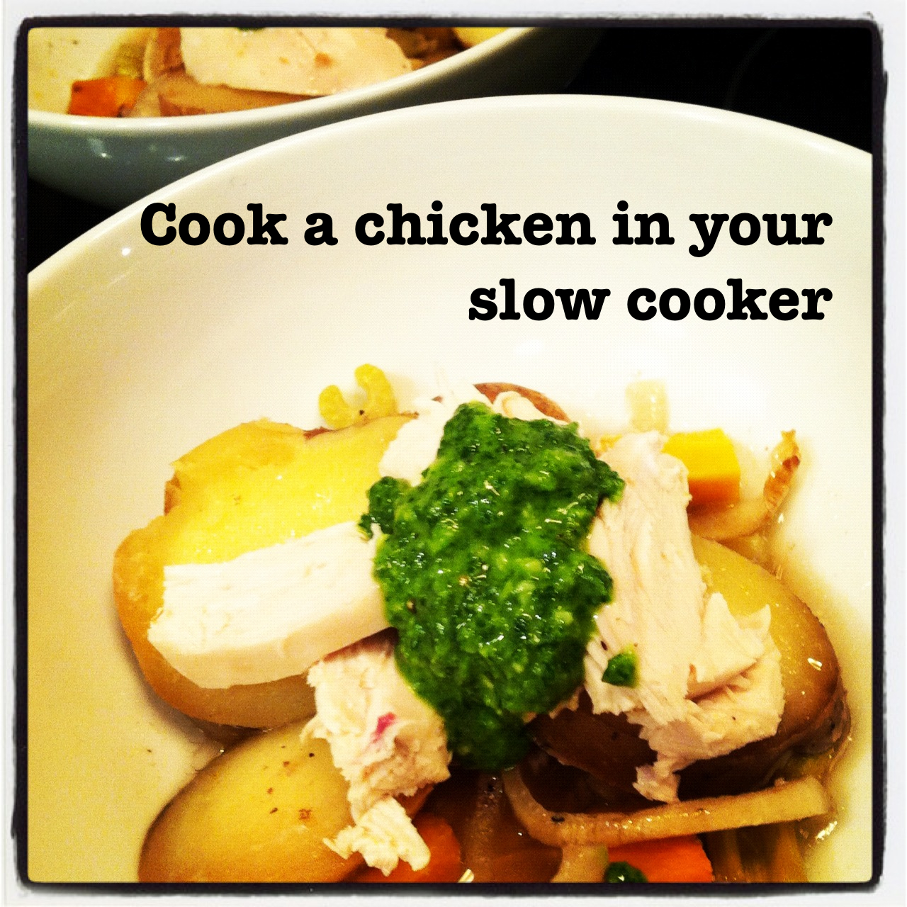 Cook a chicken in your slow cooker