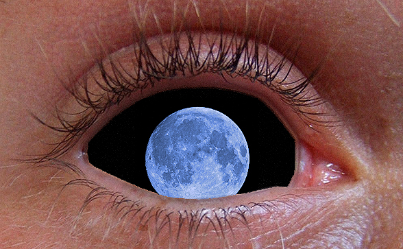 Månen i øjet