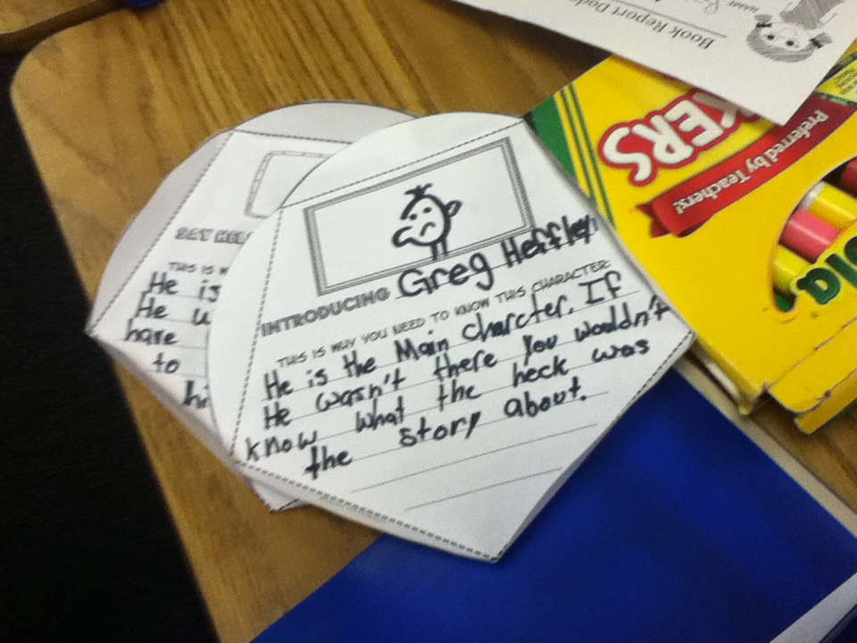 College book report template image