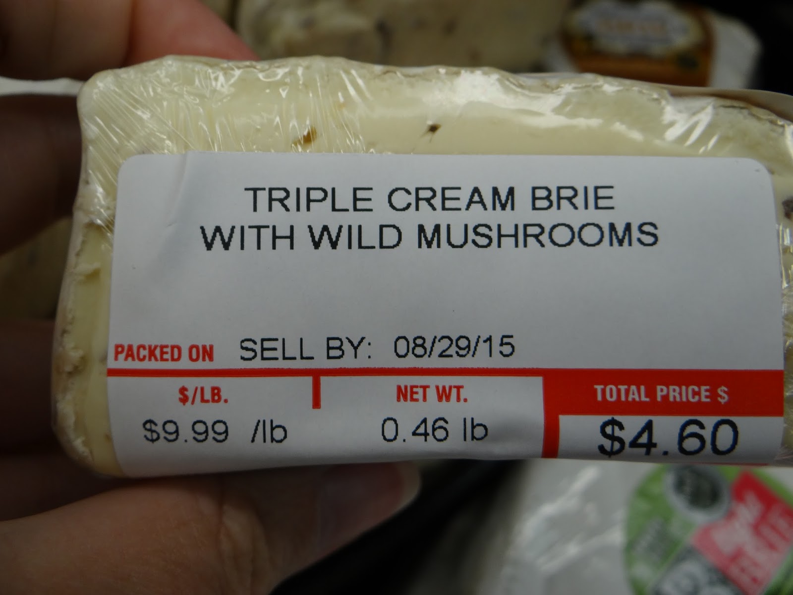 Trader Joe's 365 Day 234 Triple Cream Brie with Mushrooms