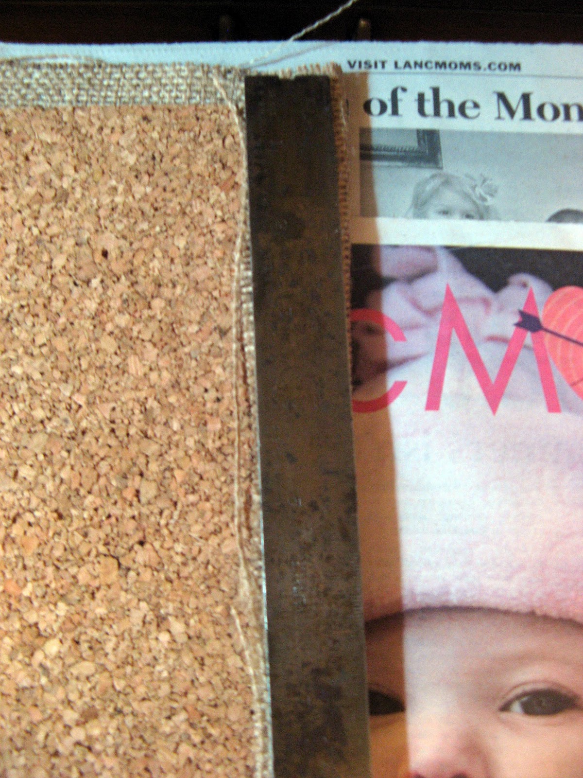 Chosen and Loved Forever How to make a burlap covered cork board