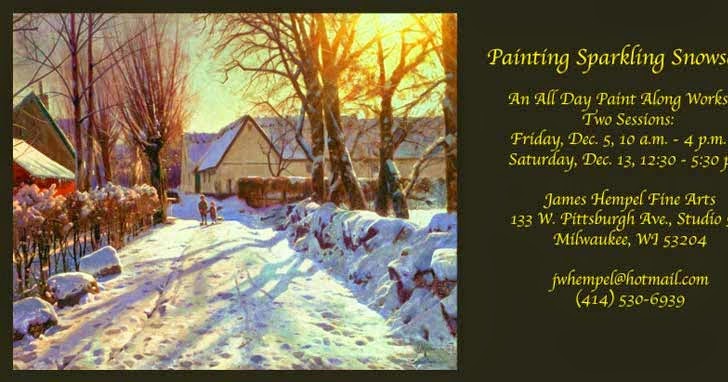 Milwaukee Sketch Club James Hempel December One Day Art Workshops