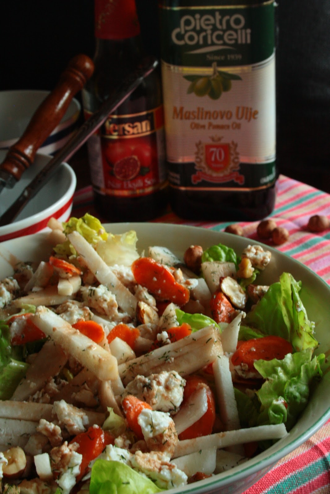 the Old Curiosity Shop Turnip Salad with Cottage Cheese, Hazelnuts and