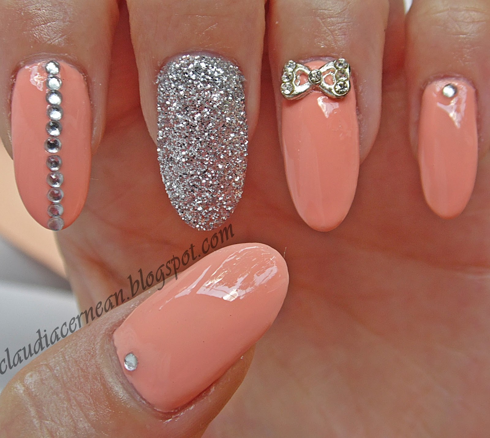 Nails Art Tutorials Unghii Peach Peach Nails