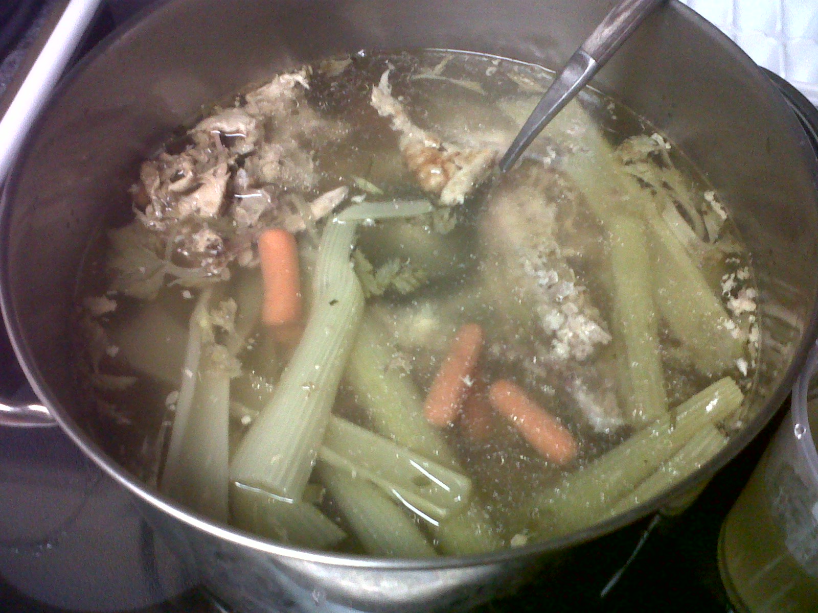 Preppy Pink Crocodile Homemade Chicken or Turkey Stock
