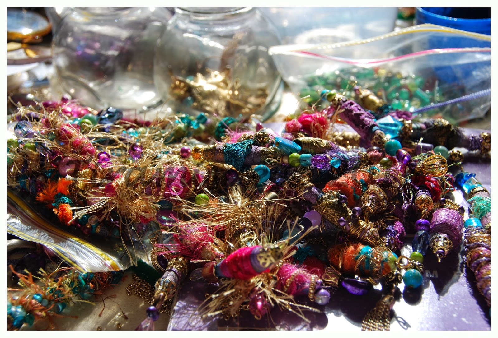TiramiSue FABRIC BEADS AND GLITTER STICKS