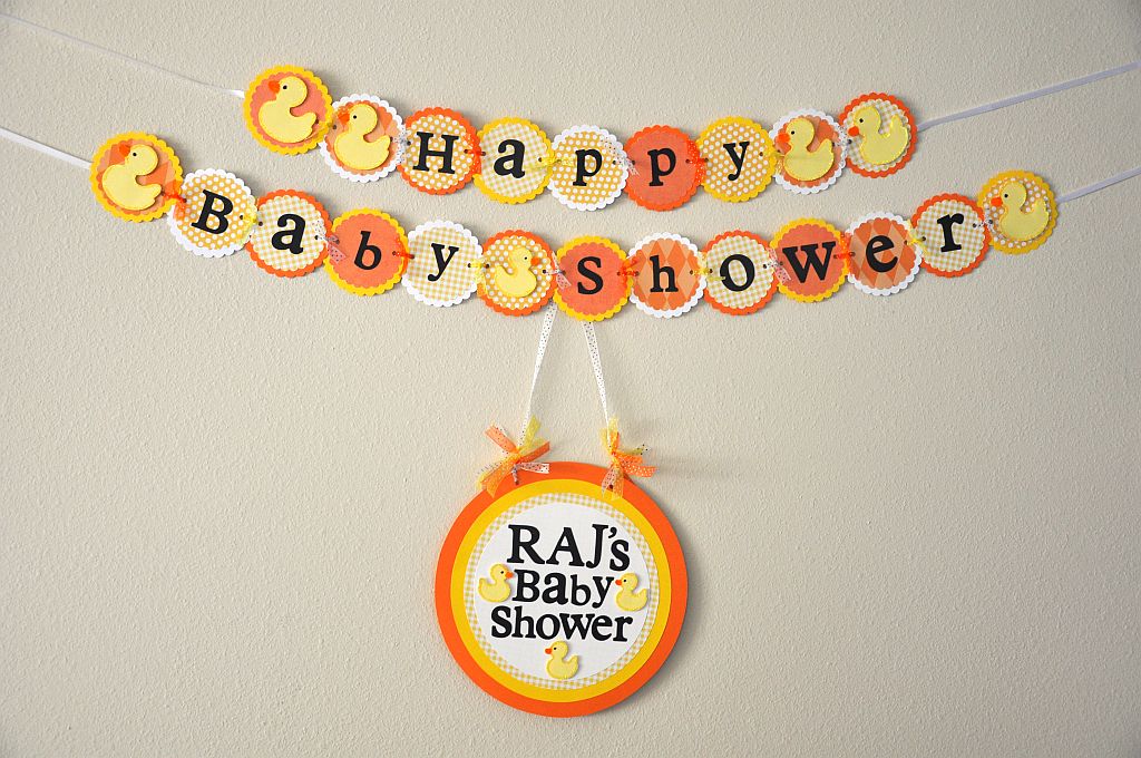 Scrappin Ashley's Parties & More Baby Shower Banner and Door Sign