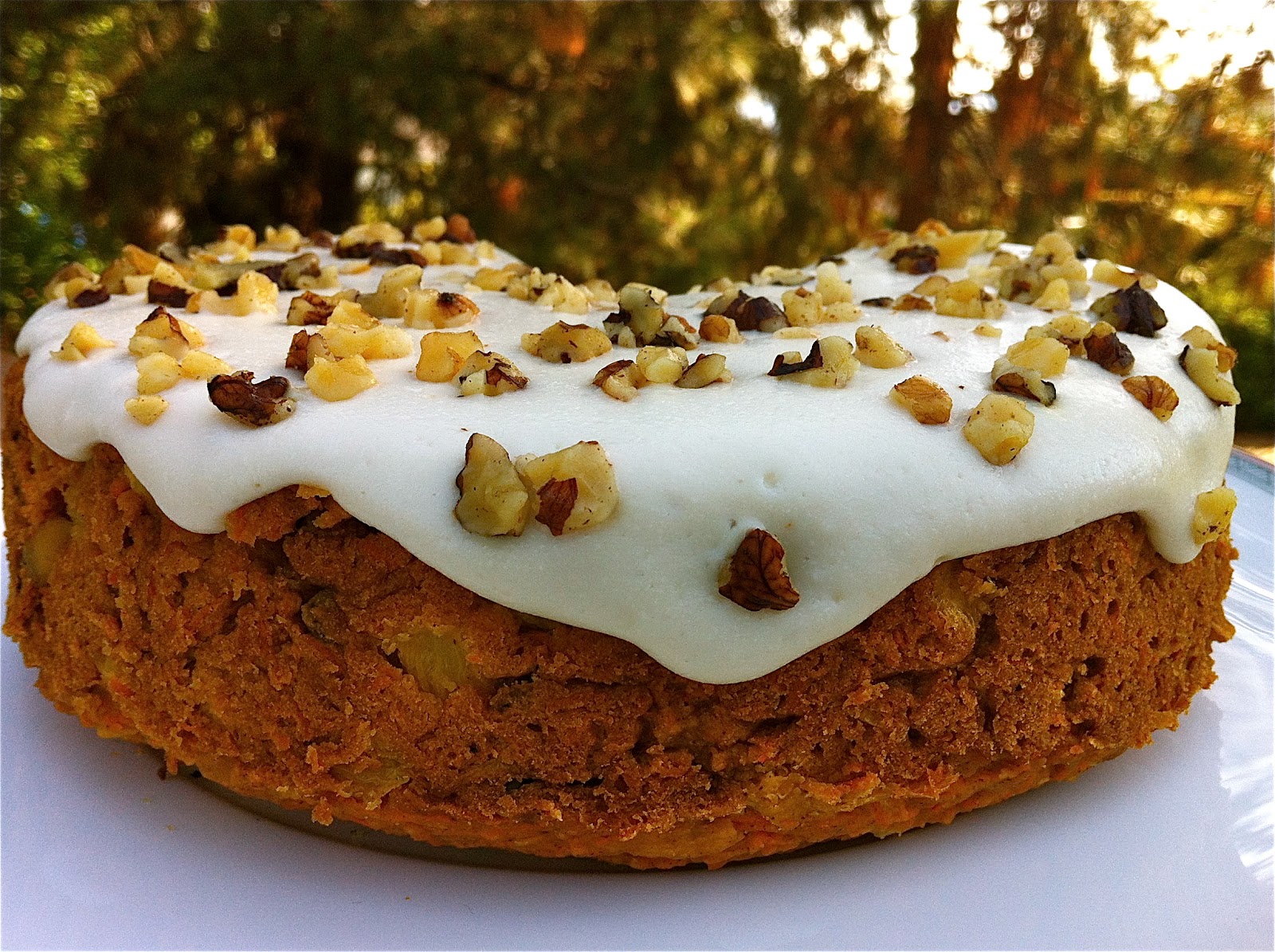 Delaine's Skinny Delights Lighter Carrot Cake with Maple Cream Cheese